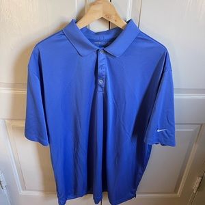 Nike Golf XXL blue polo shirt dri-fit